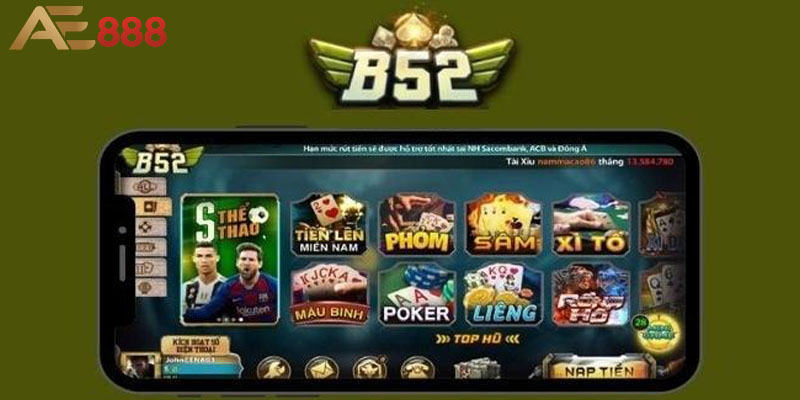 Giới thiệu trang chủ game B52