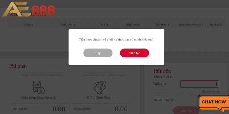 Những lưu ý quan trọng khi rút tiền ae888